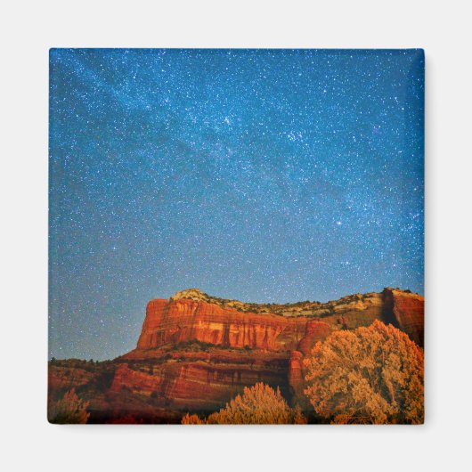 Sterne und Roter Rock Magnet (Vorne)