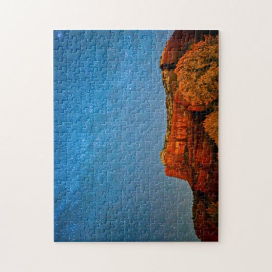 Sterne und roter Rock Puzzle (Vertikal)