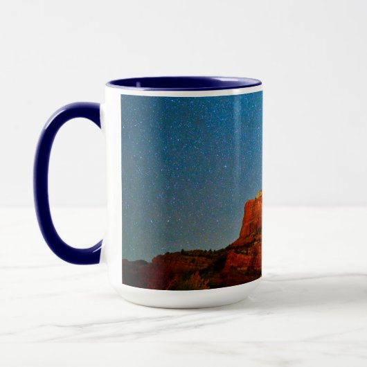 Sterne und Roter Rock Tasse (Links)