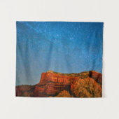 Sterne und roter Rock Wandteppich (Vorderseite (Horizontal))