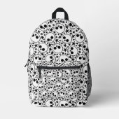 Sterne und Schädel Bedruckter Rucksack (Vorderseite)