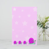 Sterne und Schnecke-Briefpapier Briefpapier (Stehend Vorderseite)