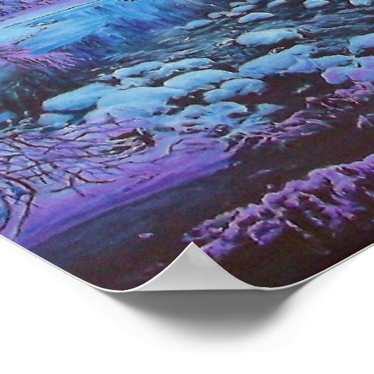 "Sterne und Schnee" Poster (Ecke)