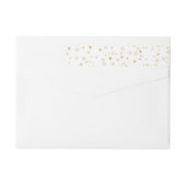 Sterne und Schneeflocken | Gold Holiday Label (Rückseite)