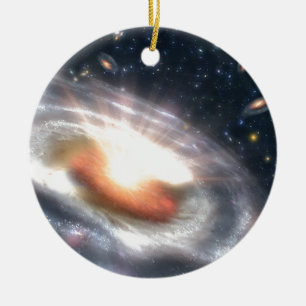 Sterne und schwarze Löcher Keramikornament