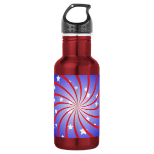 Sterne und Spiralförmiger Ausbruch Edelstahlflasche