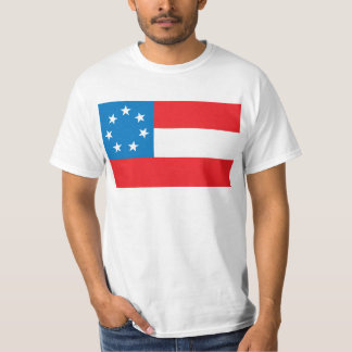 Sterne und Stangen-Flaggen-T - Shirt
