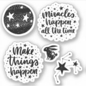 Sterne und Sternbilder machen die Dinge zu Redewen Aufkleber (Vorderseite)