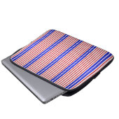 Sterne und Streifen Laptopschutzhülle (Vorne Knopf)
