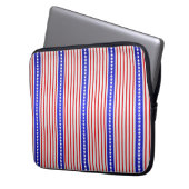 Sterne und Streifen Laptopschutzhülle (Vorderseite Links)