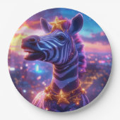 Sterne und Streifen mit ZEBRA ZANZIBAR Pappteller (Vorderseite)