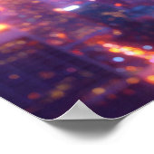 Sterne und Streifen mit ZEBRA ZANZIBAR Poster (Ecke)