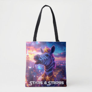 Sterne und Streifen mit ZEBRA ZANZIBAR Tasche