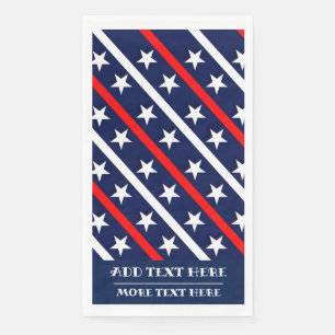 Sterne und Streifen Patriotische USA-Fahne Serviette
