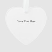 Sterne und Streifen Personalisiertes Herz Ornament (Rückseite)