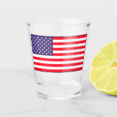 Sterne und Streifen Schnapsglas (Vorderseite)