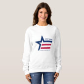 Sterne und Streifen Sweatshirt (Vorne ganz)