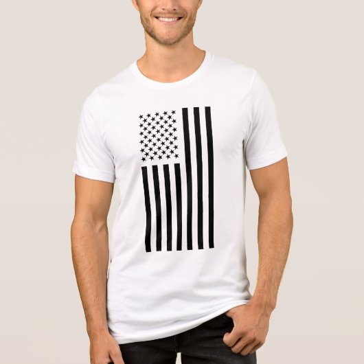 Sterne und Streifen Tri-Blend Shirt (Vorderseite)
