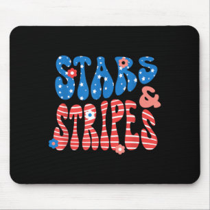 Sterne und Streifen Unabhängigkeitstag Patriotisch Mousepad