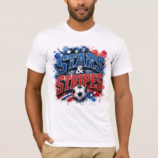 Sterne und Streifen - US-Fußballkultur T-Shirt