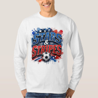 Sterne und Streifen - US-Fußballkultur T-Shirt