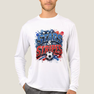 Sterne und Streifen - US-Fußballkultur Tri-Blend Shirt