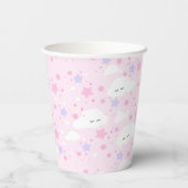 Sterne und Wolken Pappbecher (Rückseite)