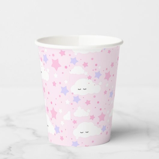 Sterne und Wolken Pappbecher (Links)