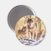 "Sterne unter Schnee" Magnet (Vorderseite/Rückseite)