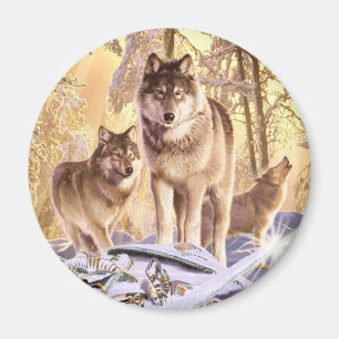 "Sterne unter Schnee" Magnet