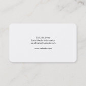 Sterne Visitenkarte (Rückseite)