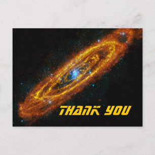 Sterne von Andromeda Danke-Postkarte Postkarte