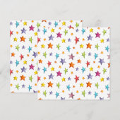 Sterne von Aquarellfarben werfen Kissen (Vorne/Hinten)