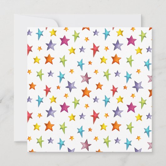 Sterne von Aquarellfarben werfen Kissen (Vorderseite)