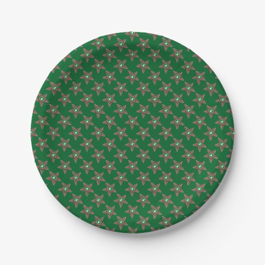 Sterne von Pinecones Pappteller (Vorderseite)