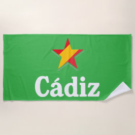 Sterne von Spanien - Cadiz Strandtuch