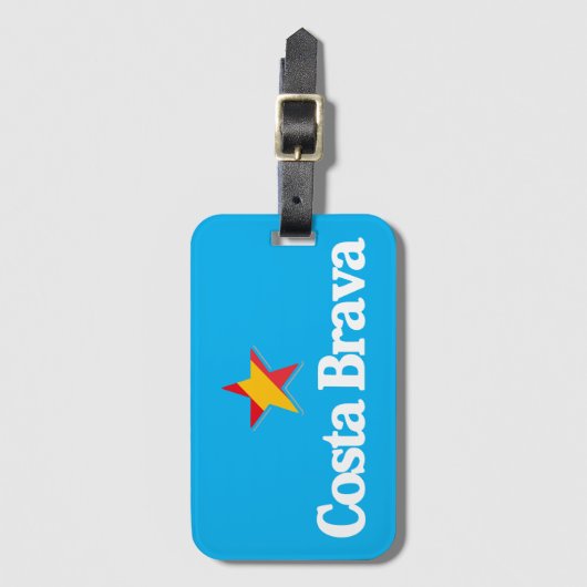 Sterne von Spanien - Costa Brava Gepäckanhänger (Vorderseite Vertikal)