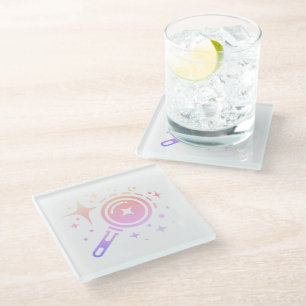 Sterne von Twinkle, Leuchtturm des grenzenlosen di Glasuntersetzer