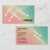 Sterne - Weichzeichnen Visitenkarte (Vorne/Hinten)