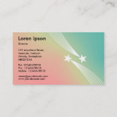 Sterne - Weichzeichnen Visitenkarte (Rückseite)