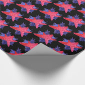 Sterne Weihnachtswrap Geschenkpapier (Ecke)