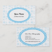 Sterne, weiß visitenkarte (Vorne/Hinten)