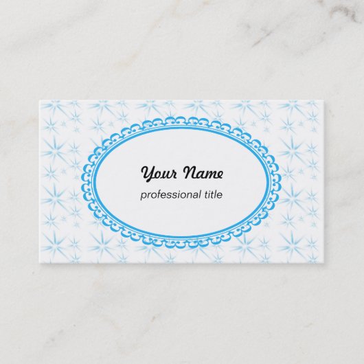 Sterne, weiß visitenkarte (Vorderseite)