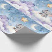 Sterne wiederholendes Muster Wallpaper Geschenkpapier (Ecke)