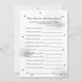 Sterne & Wolken, die Mama Duschspielkarte Graue Ka Einladung (Vorderseite)