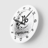 Sterne Zeit! Finde deine magische Zodiakuhr! Runde Wanduhr (Winkel)