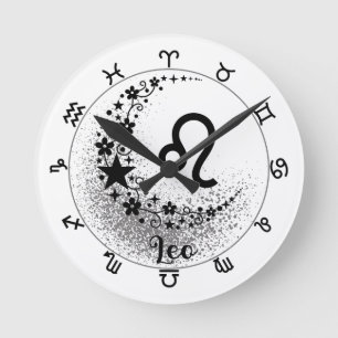 Sterne Zeit! Finde deine magische Zodiakuhr! Runde Wanduhr