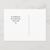 Sterne zu leuchten wird meine Bridesmaid sein Einladungspostkarte (Rückseite)