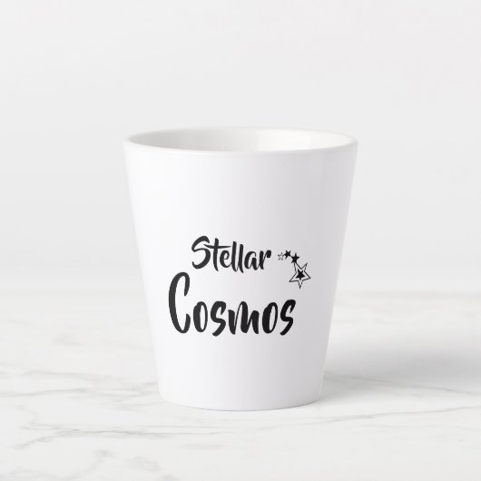 Sternen Cosmos Latte Tasse (Vorderseite)