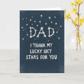 Sternen-Daddy-Illustrationskarte Karte (Gelbe Blume)